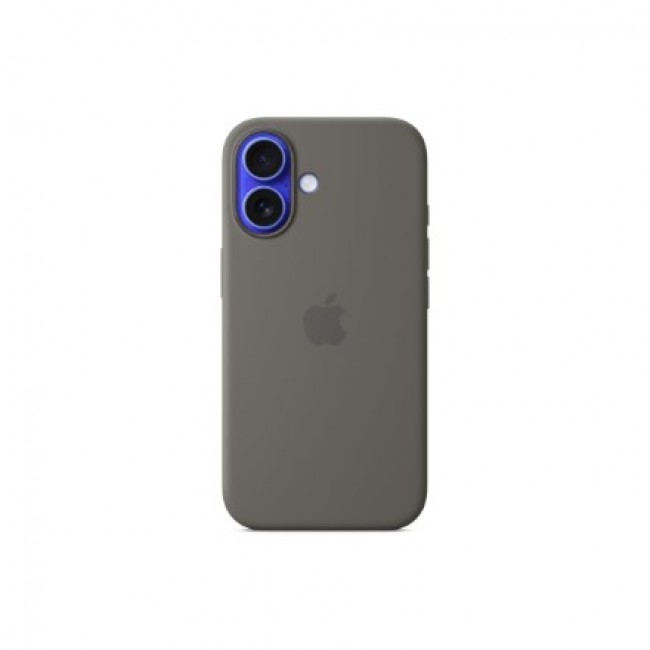 Apple iPhone 16 Silicone Case with MagSafe - Stone Gray