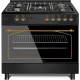 Ravanson KWGE-K90-6 TOP CHEF cooker Freestanding cooker Electric Gas Black Ravanson KWGE-K90-6 TOP CHEF cooker Freestanding cooker Electric Gas Black