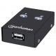 Manhattan USB-A Automatic Sharing Switch, 2x USB-B Ports, 480 Mbps (USB 2.0), Dual Control (Auto-Sensing or Manual), Bus Powered, Hi-Speed USB, inc 1x 1.5m USB-A to USB-B cable, Black, Three Year Warranty Manhattan USB-A Automatic Sharing Switch, 2x USB-B Ports, 480 Mbps (USB 2.0), Dual Control (Auto-Sensing or Manual), Bus Powered, Hi-Speed USB, inc 1x 1.5m USB-A to USB-B cable, Black, Three Year Warranty