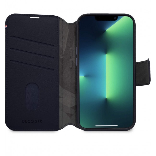 Leather Case for iPhone 14 Pro - navy Leather Case for iPhone 14 Pro - navy