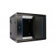 Extralink Rackmount cabinet 12U 600x600 AZH Black wall mounted, swing type