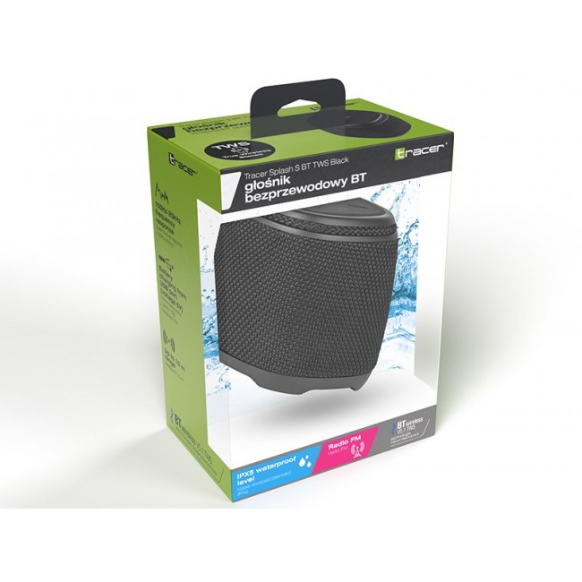 Tracer Speakers TRACER Splash S TWS BLUETOOTH black TRAGLO47150 Tracer Speakers TRACER Splash S TWS BLUETOOTH black TRAGLO47150