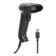 Manhattan Contact CCD Handheld Barcode Scanner, USB, 60mm Scan Width, Cable 152cm, Max Ambient Light 5,000 lux (sunlight), Black, Three Year Warranty