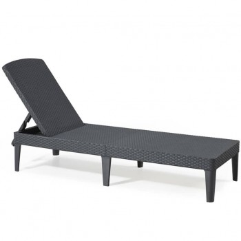 KETER POLY RATTAN LOUNGER JAIPUR GRAPHITE