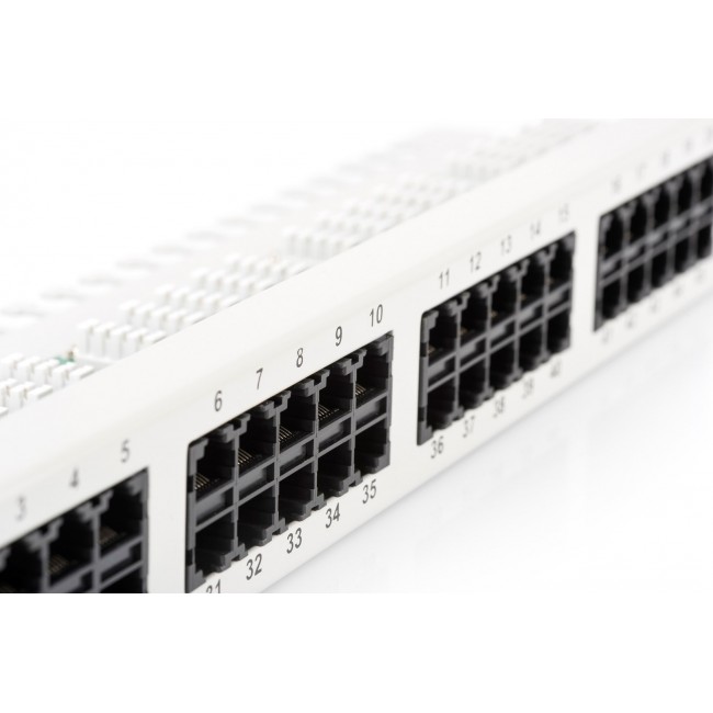 Digitus CAT 3 ISDN patch panel, unshielded, grey
