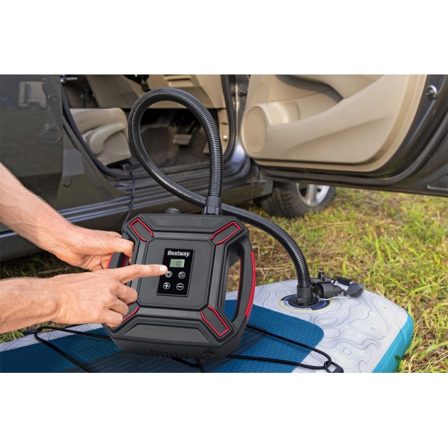Bestway PowerGrip Sport High-Pressure DC Stand-Up Paddleboard Electric Air Pump