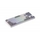 HATOR Rockfall 3 TKL Wireless, white, QMK/VIA, OMA profile white-black keycaps Keyboard - linear mechanical hotswap switches - US - ANSI Layout