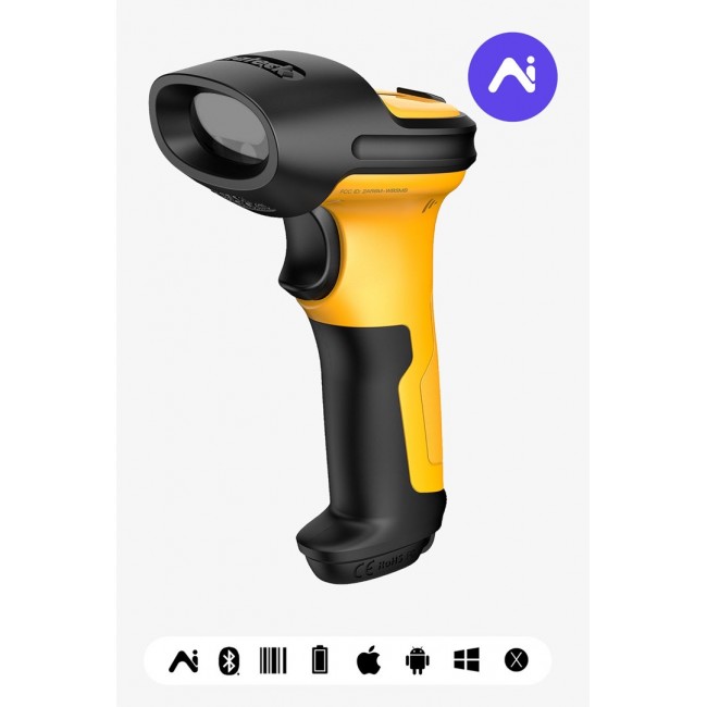 Inateck P6-AI Handheld bar code reader 1D Laser Black, Yellow Inateck P6-AI Handheld bar code reader 1D Laser Black, Yellow