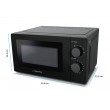 Esperanza ESTOFADO Black Solo microwave Countertop 20 L 700 W