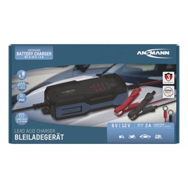 Ansmann 1001-0143 vehicle battery charger 6 - 12 V Black