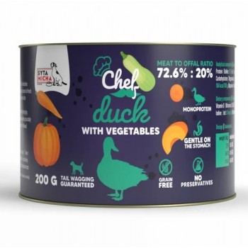 SYTA MICHA Chef Duck with vegetables Mono - wet dog food - 200g