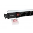 Equip 8-Outlet German Power Distribution Unit, Aluminum Shell