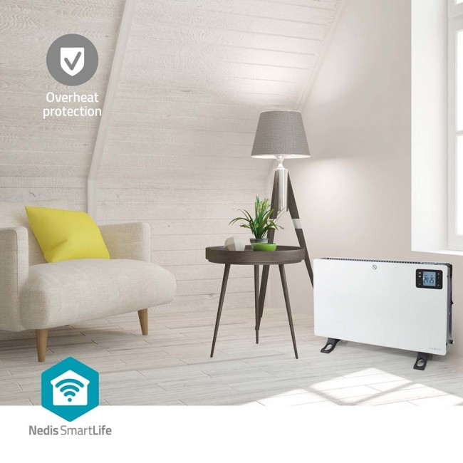 Nedis HTCO50WTW electric space heater Indoor White 2000 W Convector electric space heater