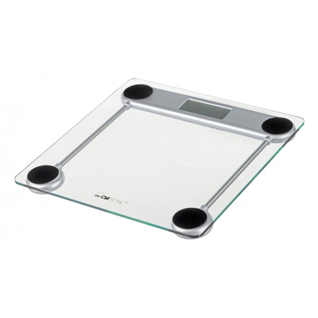 Clatronic PW 3368 Electronic Personal Scale (Transparent/Silver)