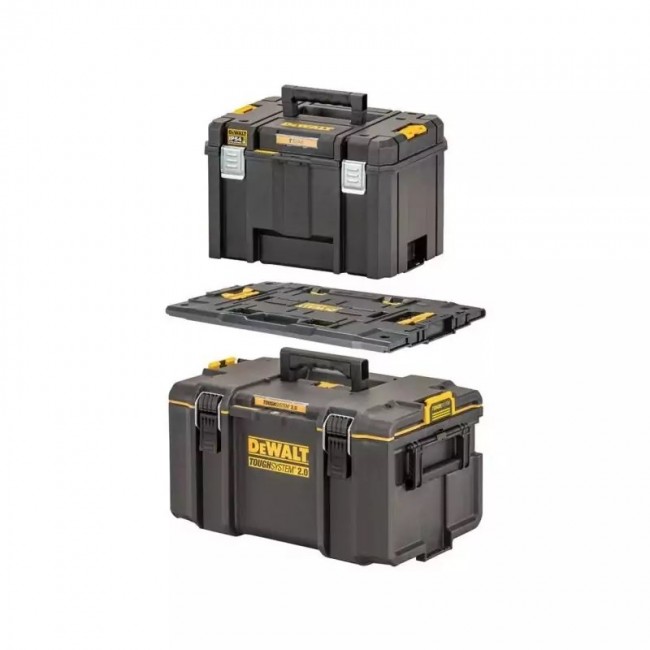 DEWALT.SKRZYNIA TOUGH SYS.2,0 DS300 + ADAPTER + SKRZYNIA TSTAK VI DEWALT.SKRZYNIA TOUGH SYS.2,0 DS300 + ADAPTER + SKRZYNIA TSTAK VI