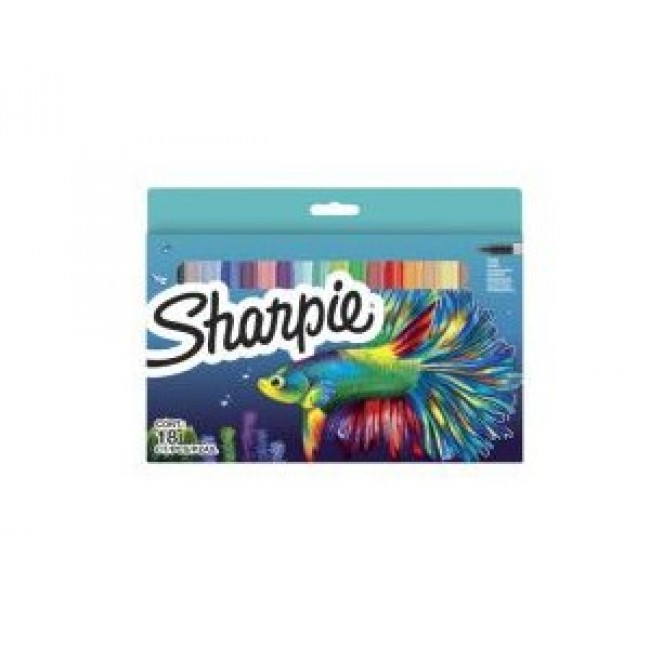 Sharpie Permanent Markers Fish Set 18 pieces Sharpie Permanent Markers Fish Set 18 pieces