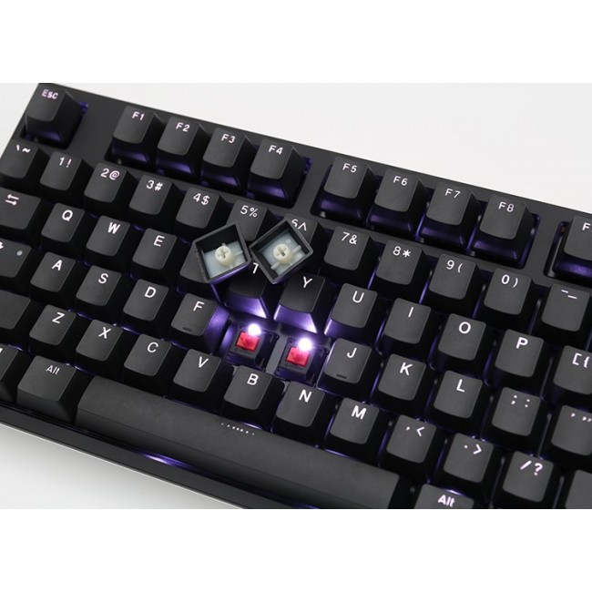 Ducky One 2 White LED keyboard Universal USB German Black, White Ducky One 2 White LED keyboard Universal USB German Black, White