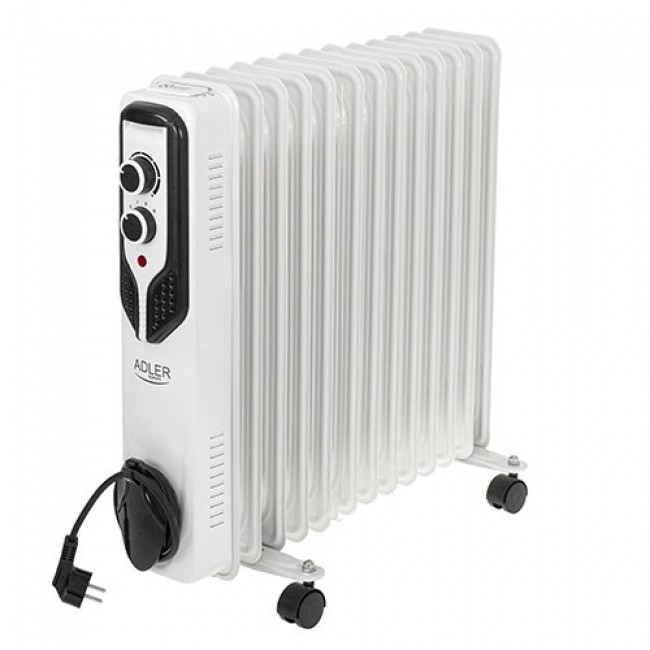 Adler | Oil-Filled Radiator | AD 7818 | Oil Filled Radiator | 2500 W | Number of power levels 3 | Suitable for rooms up to m2 | White Adler | Oil-Filled Radiator | AD 7818 | Oil Filled Radiator | 2500 W | Number of power levels 3 | Suitable for rooms up to m2 | White