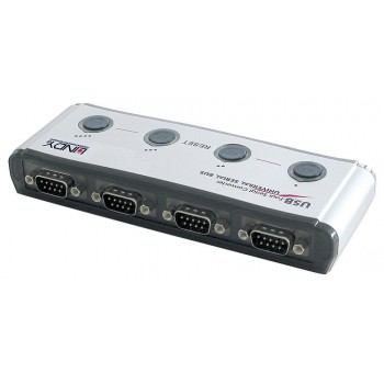 LINDY Konverter USB Seriell 4 Port