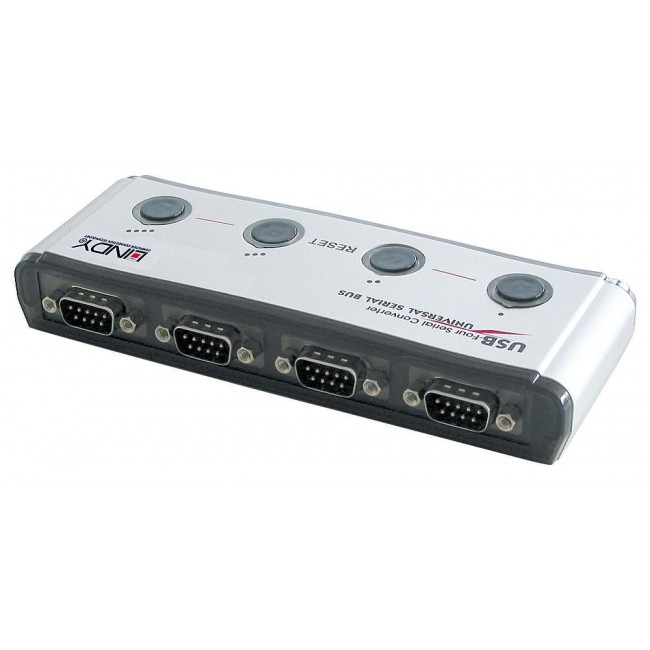 LINDY Konverter USB Seriell 4 Port