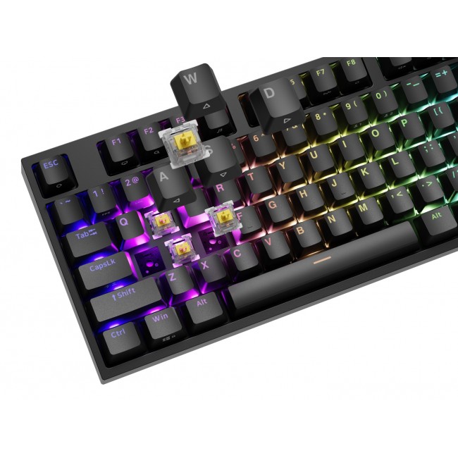 GENESIS THOR 404 keyboard Universal USB QWERTY English Black