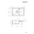 1-bowl granite sink with drainer