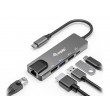 Equip USB-C 5 in1 Multifunction Adapter, HDMI, Gigabit LAN, USB 3.2 GEN1, 100W USB PD Equip USB-C 5 in1 Multifunction Adapter, HDMI, Gigabit LAN, USB 3.2 GEN1, 100W USB PD
