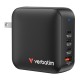 Verbatim Mini GaN Charger 165W 4 Port US plug with EU and UK adaptors Verbatim Mini GaN Charger 165W 4 Port US plug with EU and UK adaptors