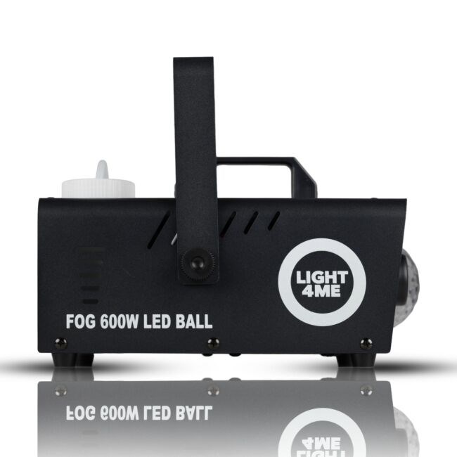 LIGHT4ME Fog 600W LED Ball - smoke and fog machine with backlit smoke effect + disco ball