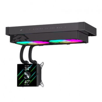 Gamemax CPU Liquid Cooler | GLACIER 240 LCD BK | Black