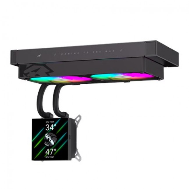 Gamemax CPU Liquid Cooler | GLACIER 240 LCD BK | Black