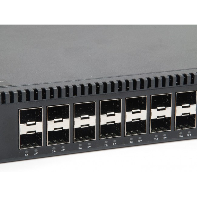 LevelOne KILBY 28-Port L3 Lite Managed Gigabit Fiber Switch, 4 x 10GbE SFP+, 4 x Gigabit SFP/RJ45 Combo