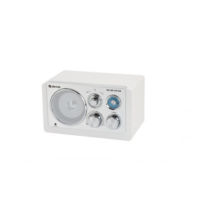 Denver TR-63W radio Analog White