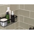 TESA MOON BLACK Aluminium Wall-mounted Shower basket