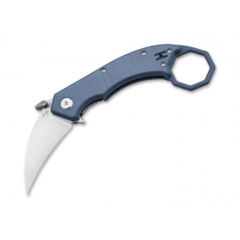 B ker Plus HEL Karambit Knife Blue/Grey