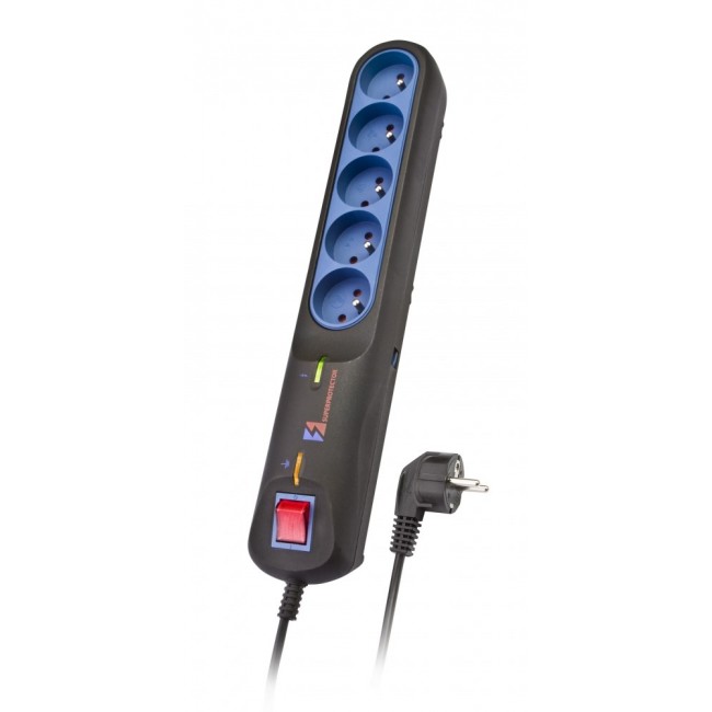 LESTAR 1966002822 Black, Grey 5 AC outlet(s) 2.5 m LESTAR 1966002822 Black, Grey 5 AC outlet(s) 2.5 m