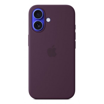 Apple iPhone 16 Silicone Case with MagSafe - Plum