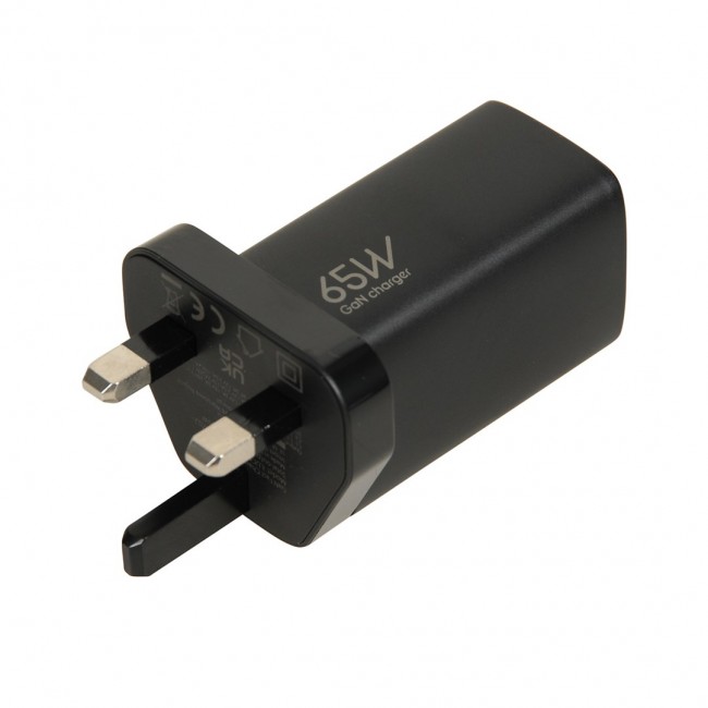iBOX C-65 Black, GaN 65W universal charger UK plug iBOX C-65 Black, GaN 65W universal charger UK plug