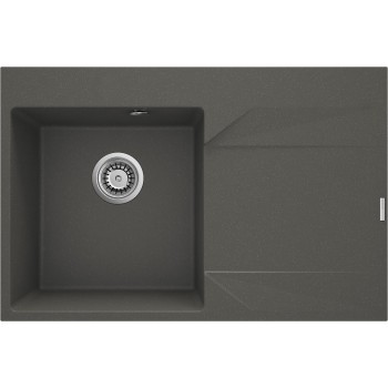 Granite single-bowl sink with drainer - right