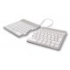 R-Go Tools Ergonomic keyboard R-Go Split Break with break software, ergonomic split keyboard, QWERTY (UK), Bluetooth, white