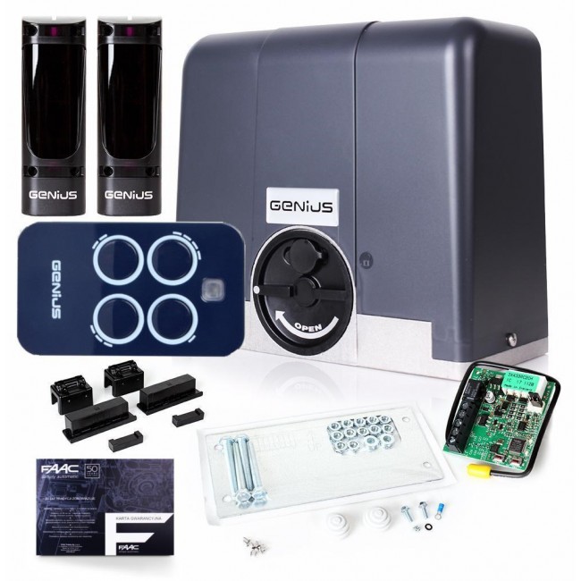 Genius Blizzard set 900 for 900kg sliding gates Genius Blizzard set 900 for 900kg sliding gates