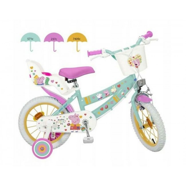Children's bicycle Toimsa 12 Swinka Peppa green Children's bicycle Toimsa 12 Swinka Peppa green