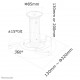 Neomounts BEAMER-C80WHITE Beamer ceiling mount - h 13-20 cm - full motion