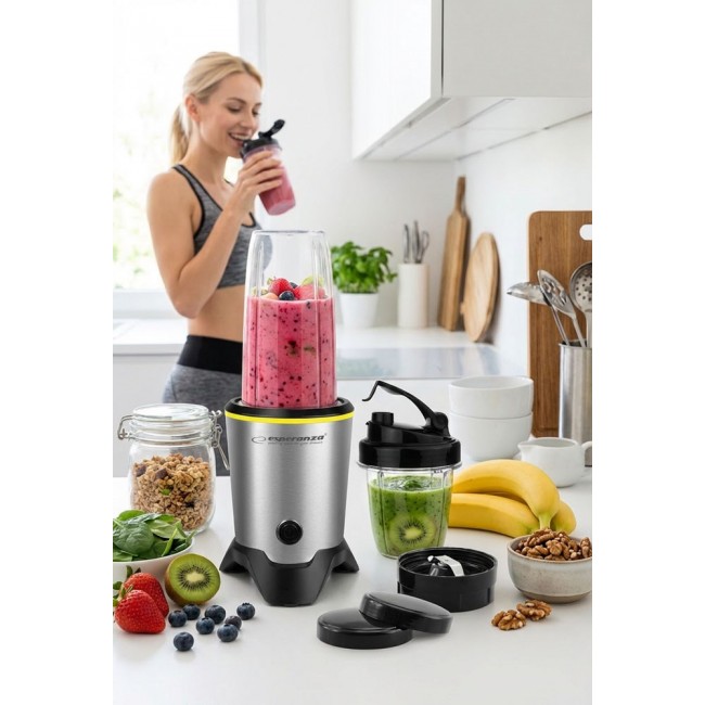Esperanza EKM028 blender Tabletop blender 1000 W Black, Stainless steel