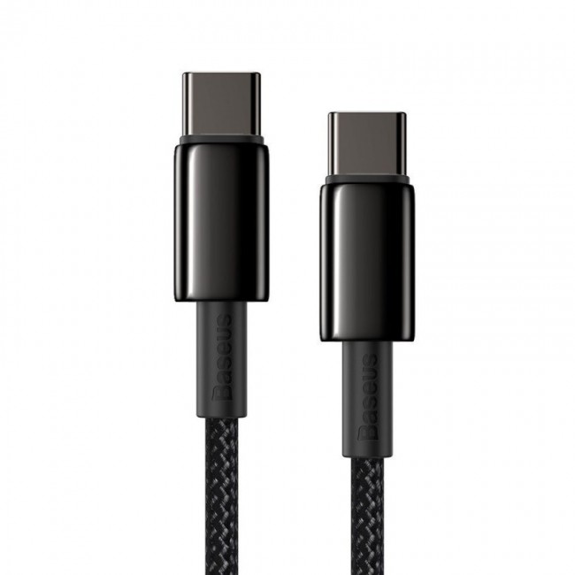 Baseus CATWJ-01 USB cable 1 m USB C 100 W Black Baseus CATWJ-01 USB cable 1 m USB C 100 W Black