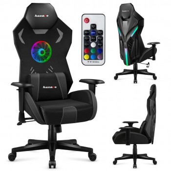 Huzaro Combat 7.6 RGB Black gaming chair with fan
