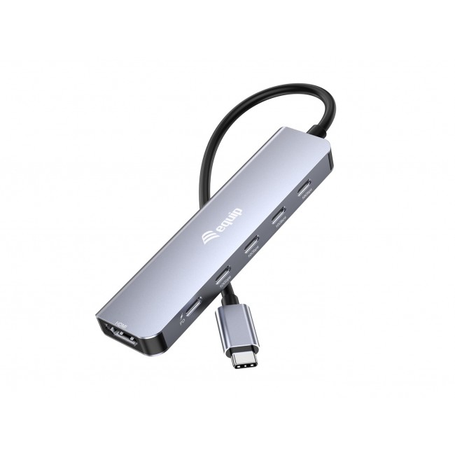 Equip USB-C 6 in 1 Multifunctional Adapter, HDMI 4K/60Hz, USB-C Gen2 x 4 (10Gbps), 100W USB PD Equip USB-C 6 in 1 Multifunctional Adapter, HDMI 4K/60Hz, USB-C Gen2 x 4 (10Gbps), 100W USB PD