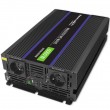 Qoltec Monolith 6000 MS Wave Voltage Converter | 12V to 230V | 3000/6000W | USB