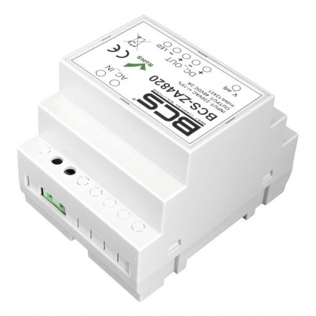 BCS BCS-ZA4820 power supply unit TS35 DIN White