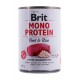 BRIT Mono Protein Beef & Rice - wet dog food - 400g